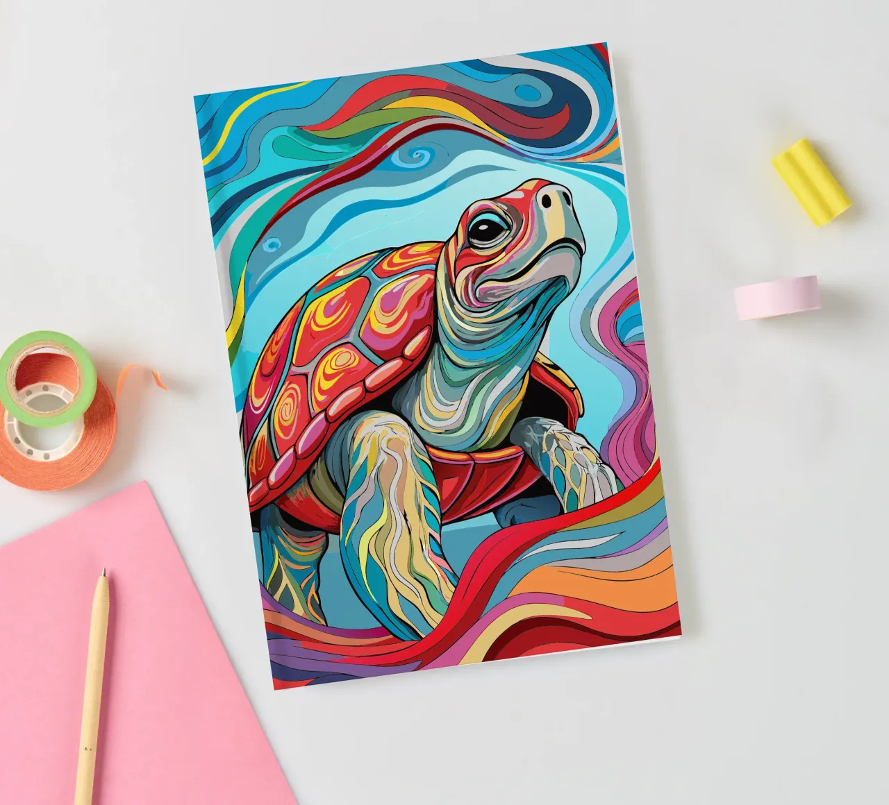 turtle vector fullcolor notebook by onelife