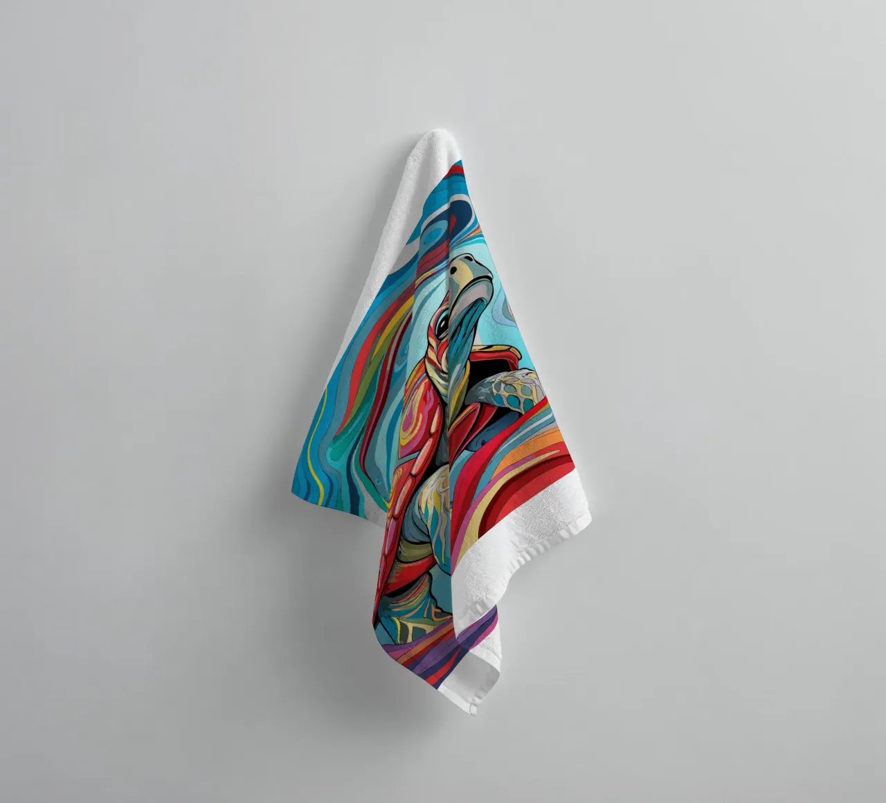 turtle vector fullcolor towel by onelife