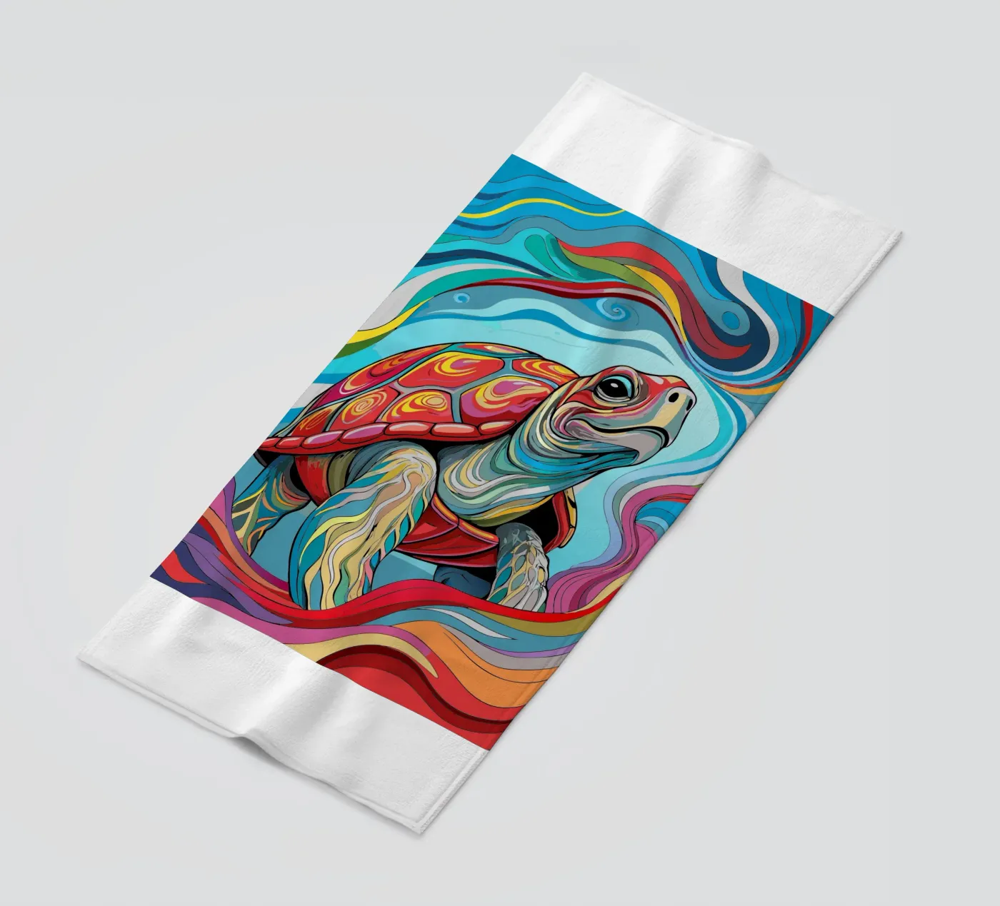 schildpad vector fullcolor strandhanddoek van onelife