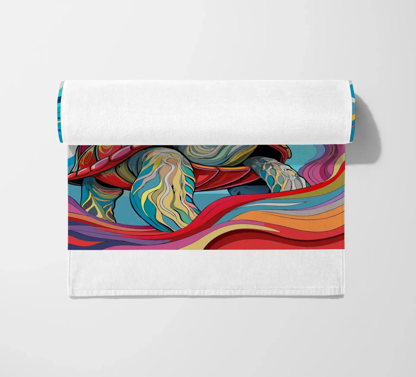 schildpad vector fullcolor strandhanddoek van onelife