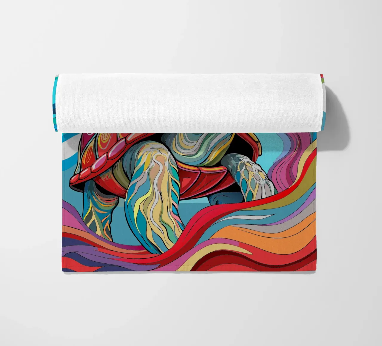 Tartaruga vettoriale fullcolor telo mare da onelife