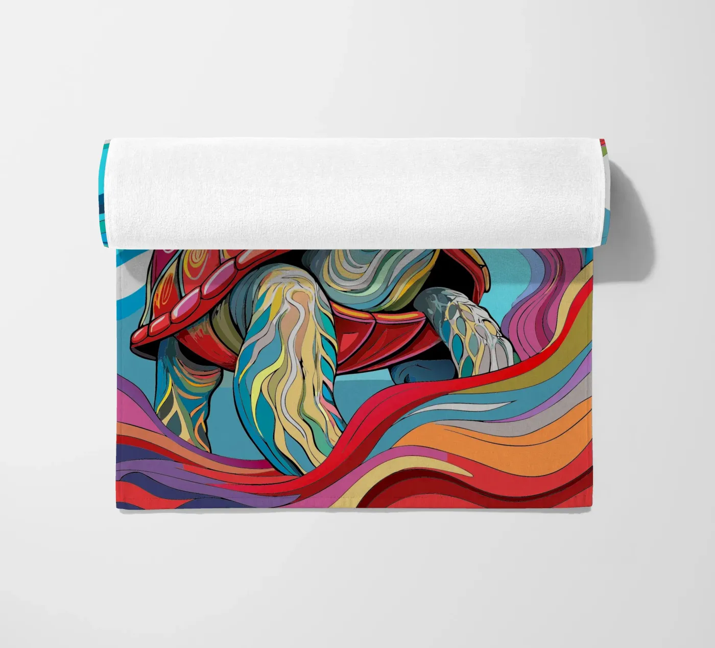 schildpad vector fullcolor strandhanddoek van onelife