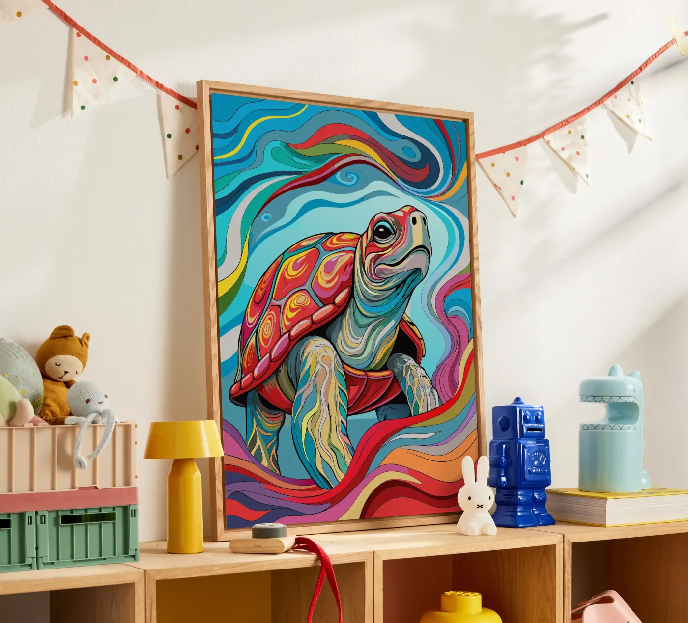 Tartaruga vettoriale fullcolor plexiglass da onelife