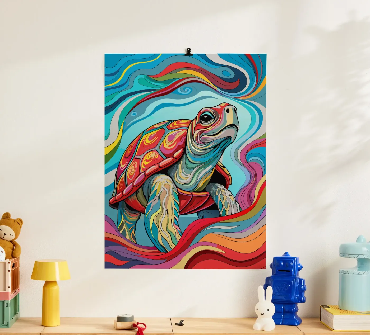 turtle vector fullcolor poster by onelife
