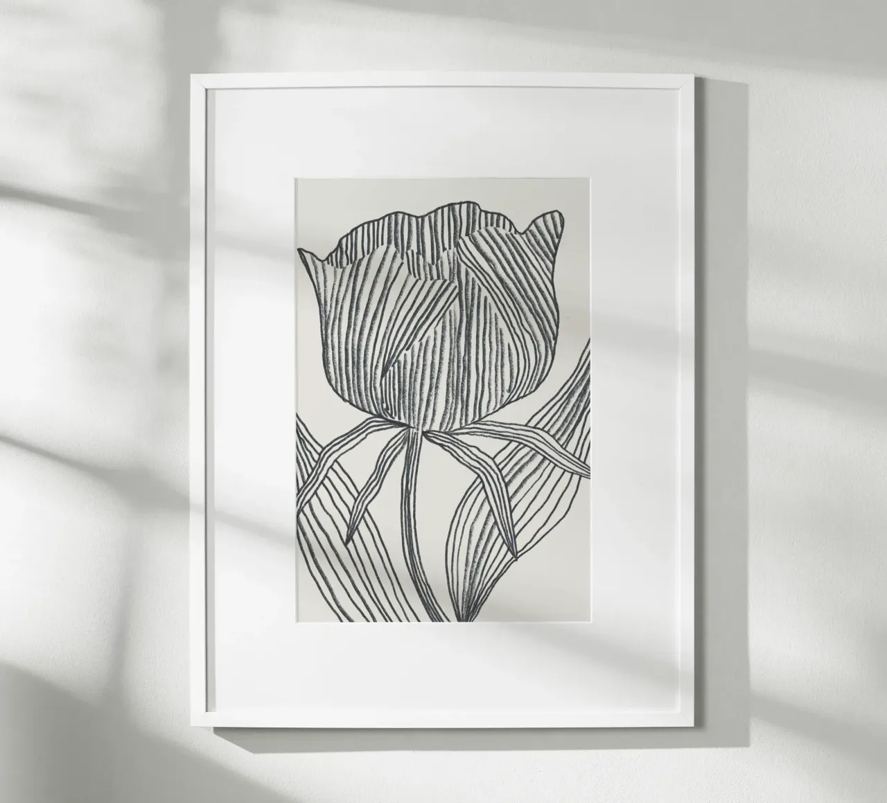 Petals poster con telaio in legno da Pure