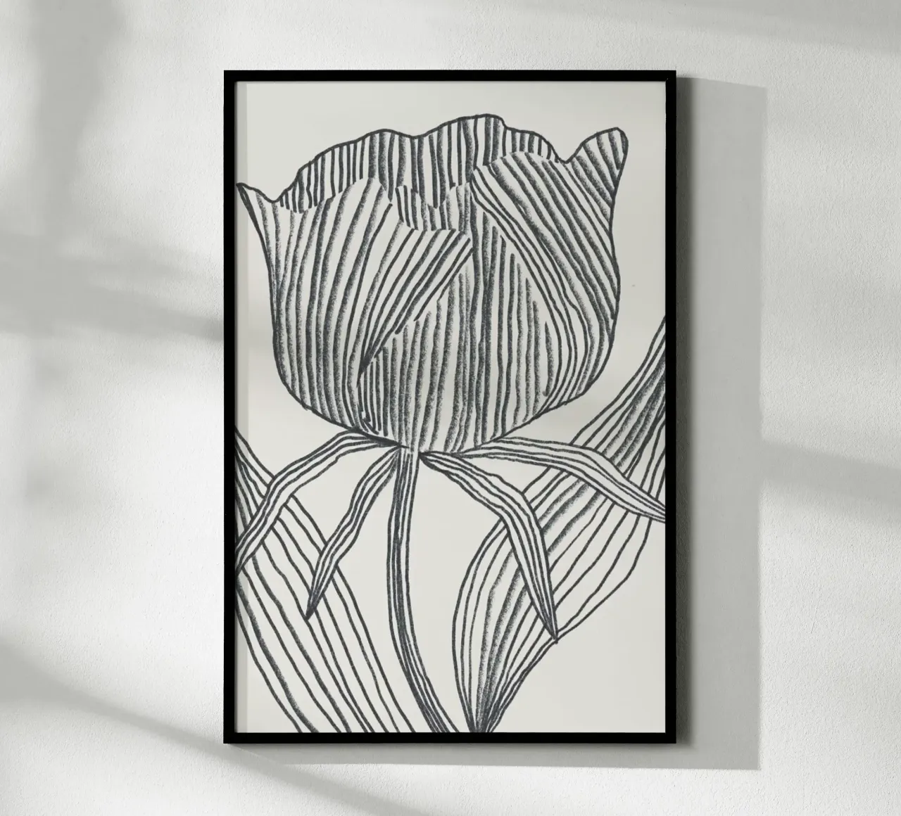 Petals poster con telaio in legno da Pure