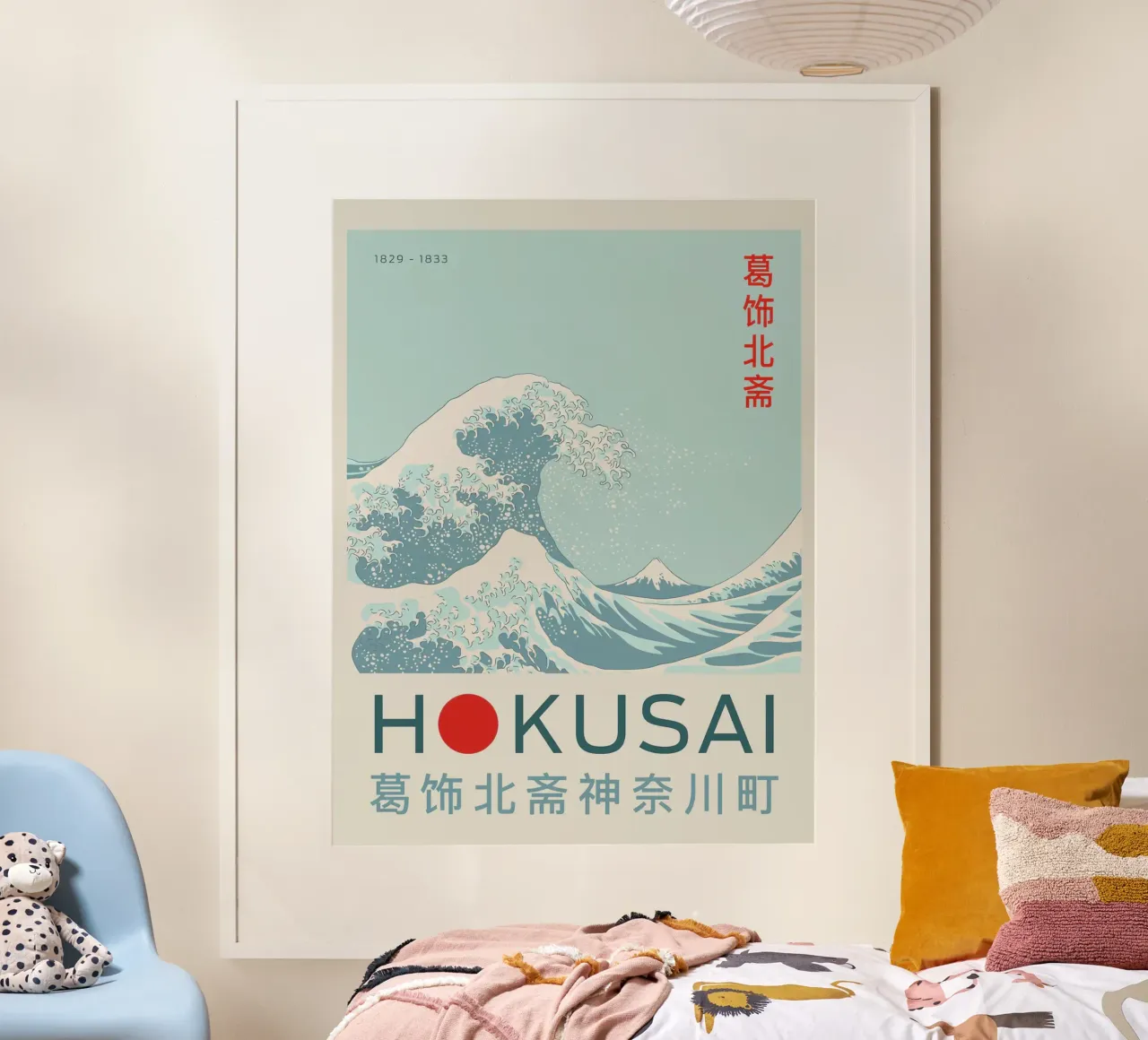 La grande onda al largo di Kanagawa 2 poster da Richard Wickham