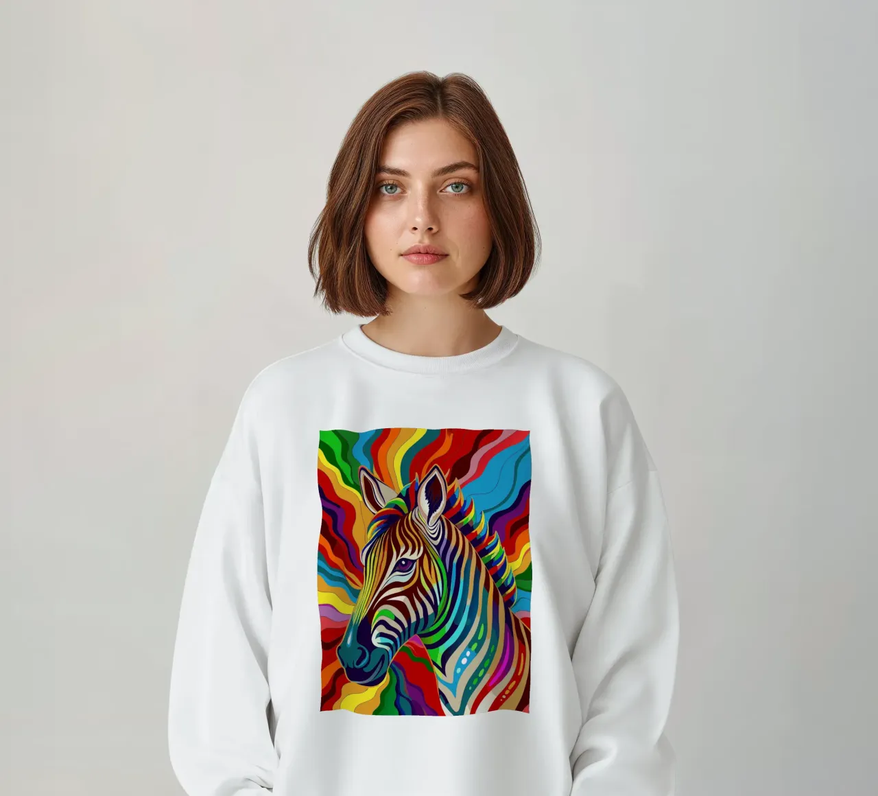 zebra vector fullcolor sudadera de onelife