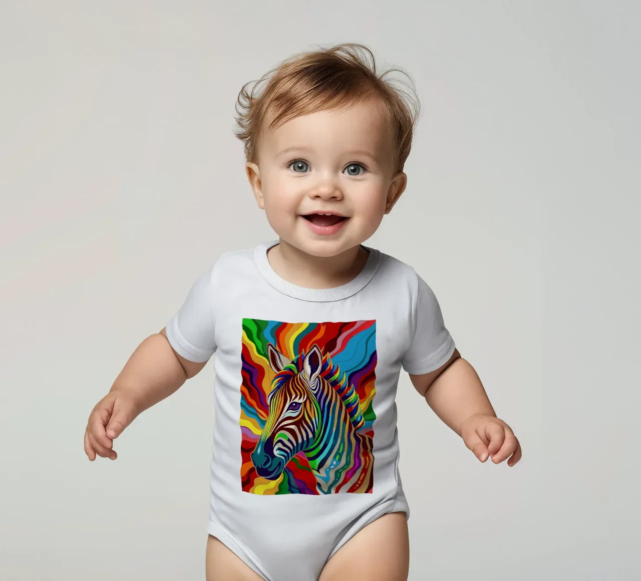 zebra vector fullcolor body de bebé de onelife