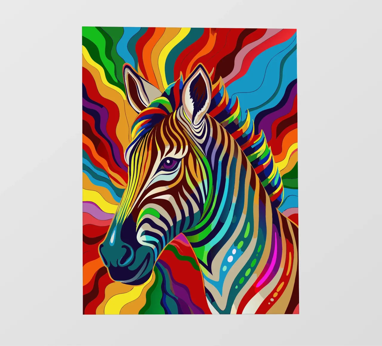 zebra vettoriale fullcolor telo in pvc da onelife