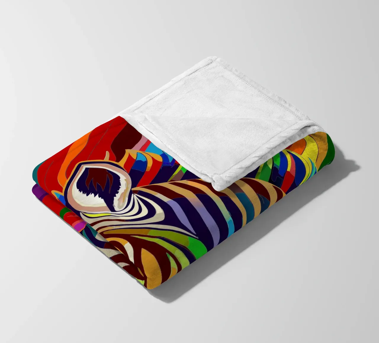 zebra vettoriale fullcolor coperta in pile da onelife