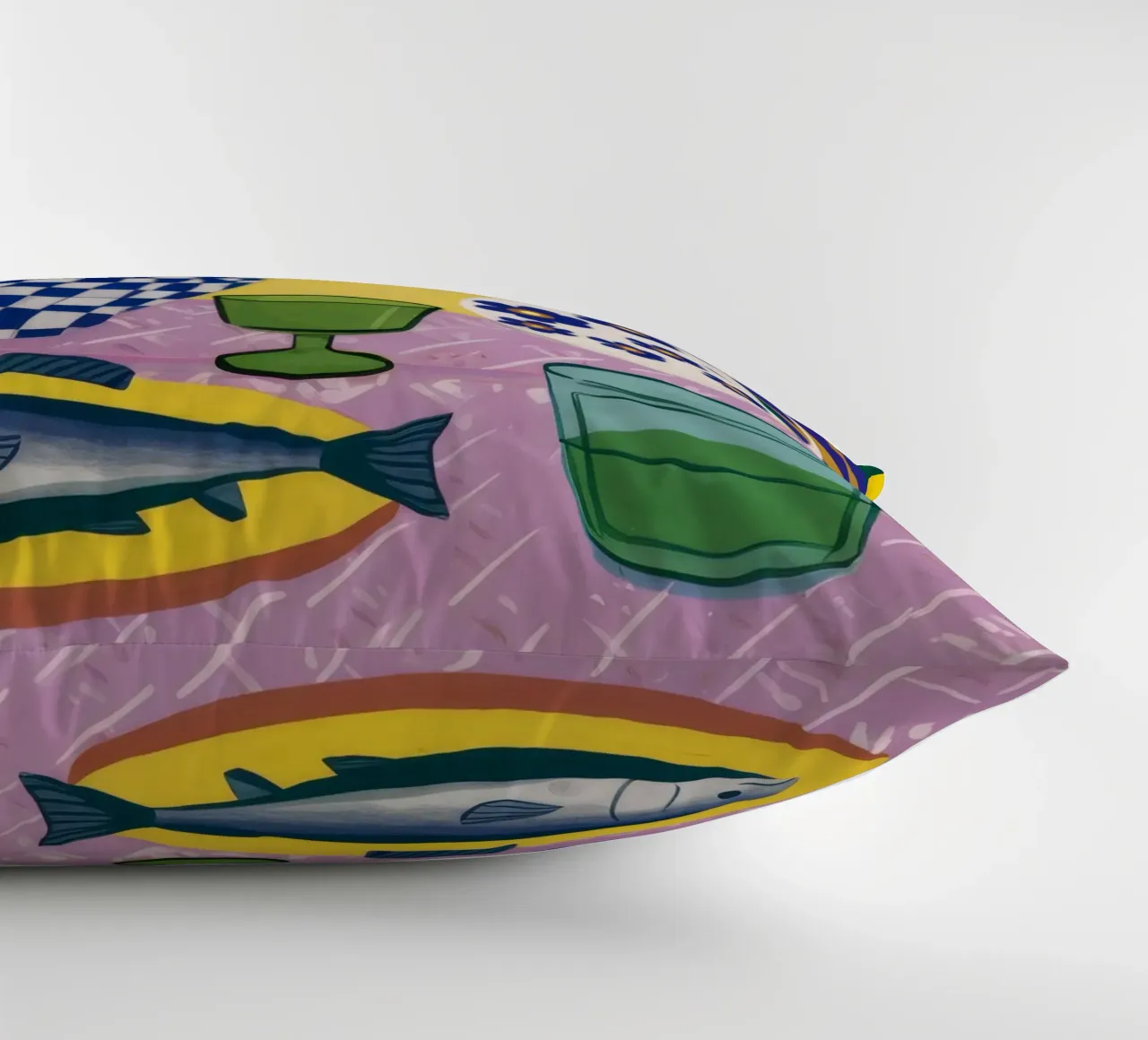 Pesce a scacchi Stillness cuscino da Haven Fantasy