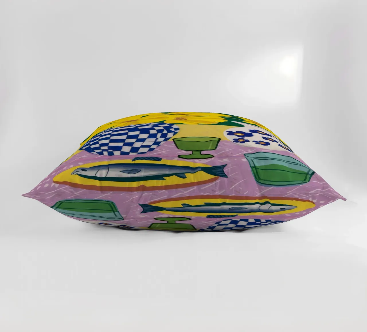 Pesce a scacchi Stillness cuscino da Haven Fantasy