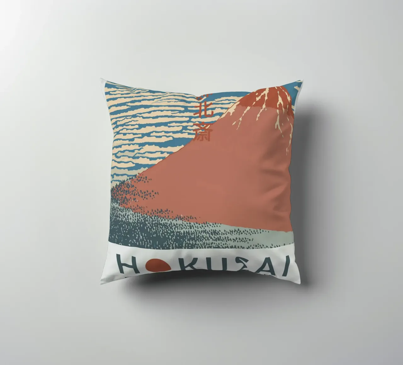 Fine Wind Clear Morning decorative cushion by Richard Wickham