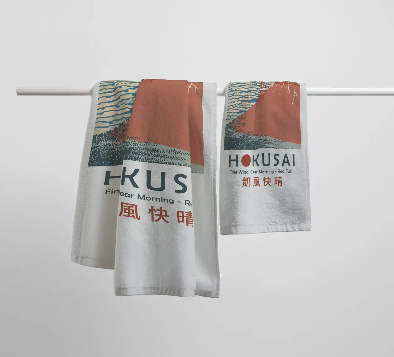 Fine Wind Clear Morning towel by Richard Wickham