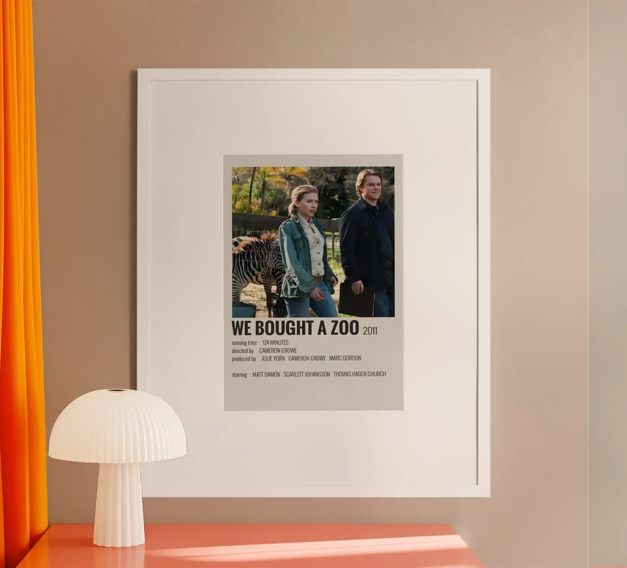 WE BOUGHT A ZOO 2011 poster da MVFminimalist