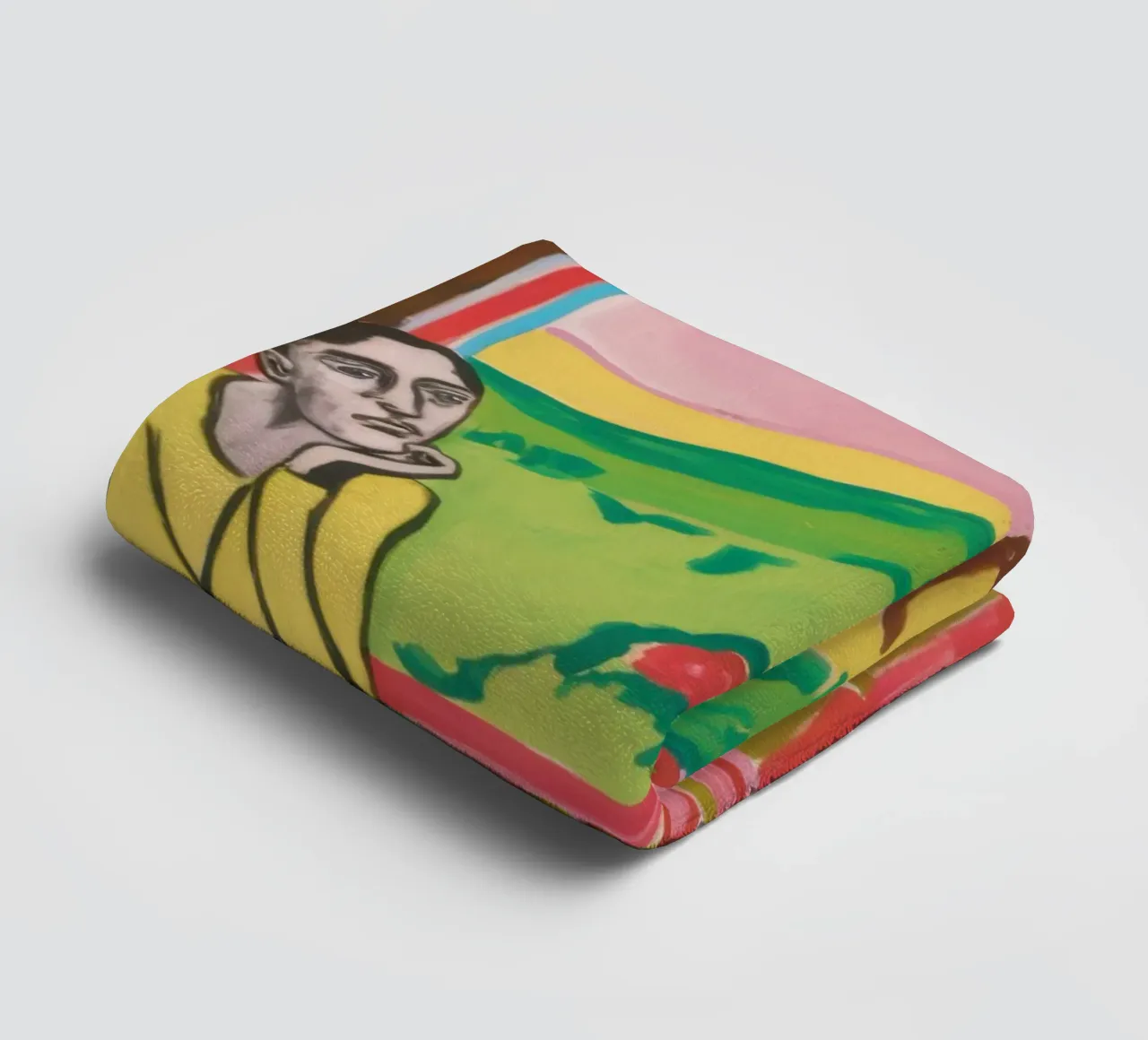 Yellow Table Duet towel by Marigold Tiga
