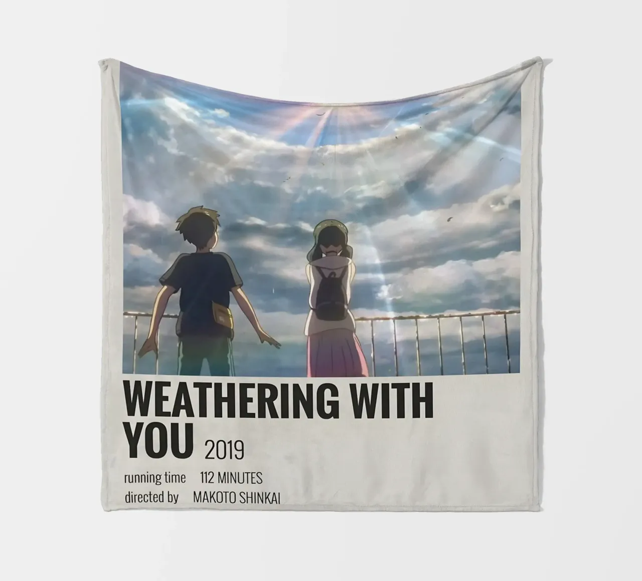 WEATHERING WITH YOU 2019 coperta in pile da MVFminimalist