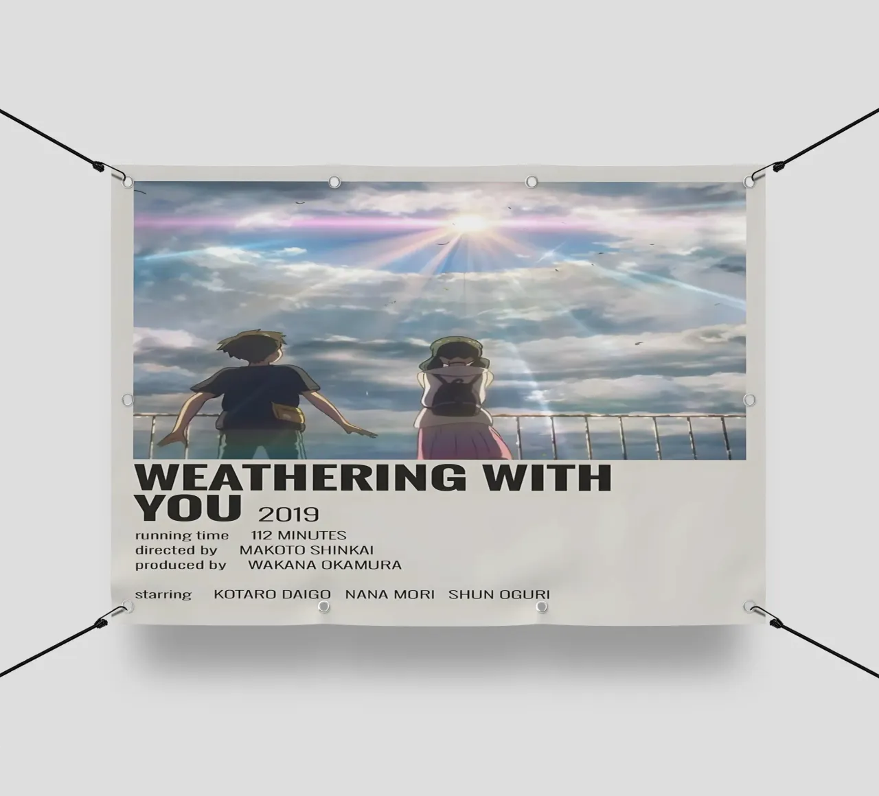 WEATHERING WITH YOU 2019 telo in pvc da MVFminimalist