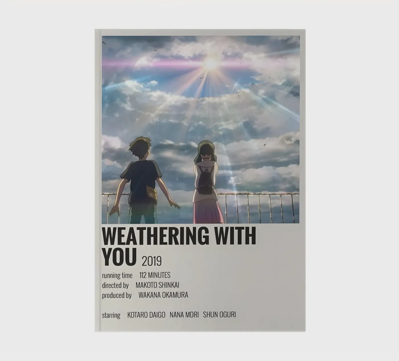 WEATHERING WITH YOU 2019 notebook by MVFminimalist