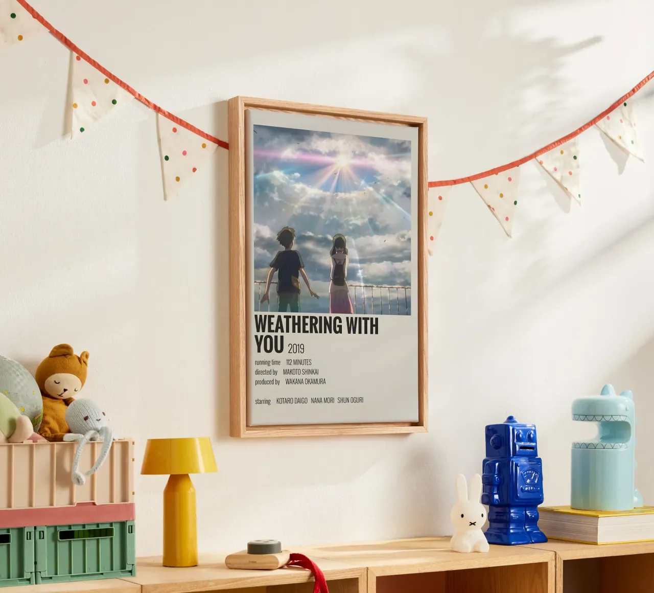 WEATHERING WITH YOU 2019 tela con Cornice a cassetta da MVFminimalist
