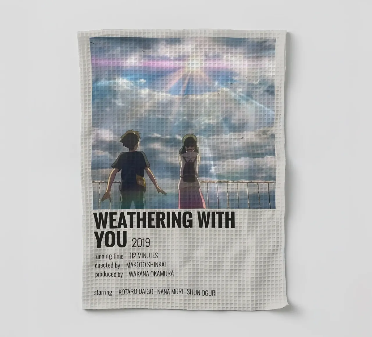 WEATHERING WITH YOU 2019 canovaccio da cucina da MVFminimalist