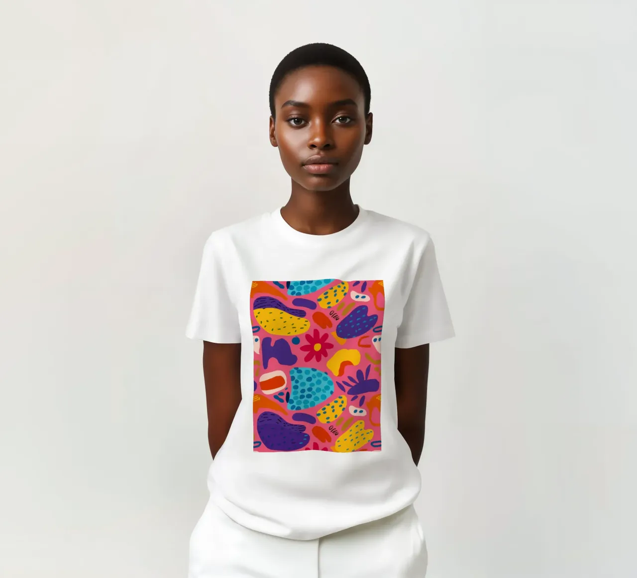 Abstract Floral Chaos t-shirt by Pale Aura