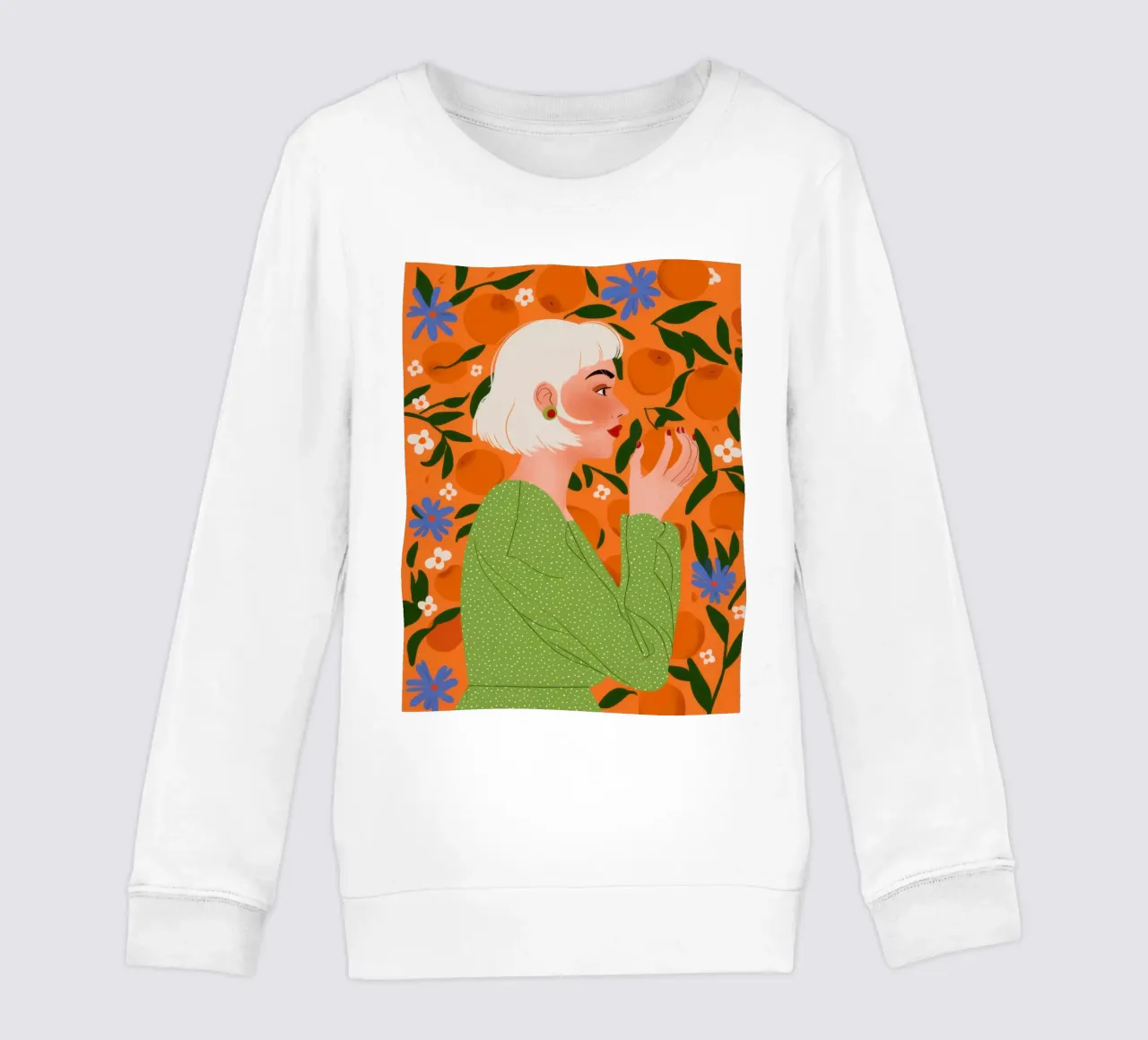Maglione verde Serenity felpa bambino da Marigold Tiga