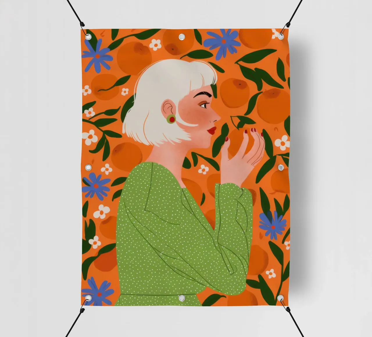 Maglione verde Serenity telo in pvc da Marigold Tiga
