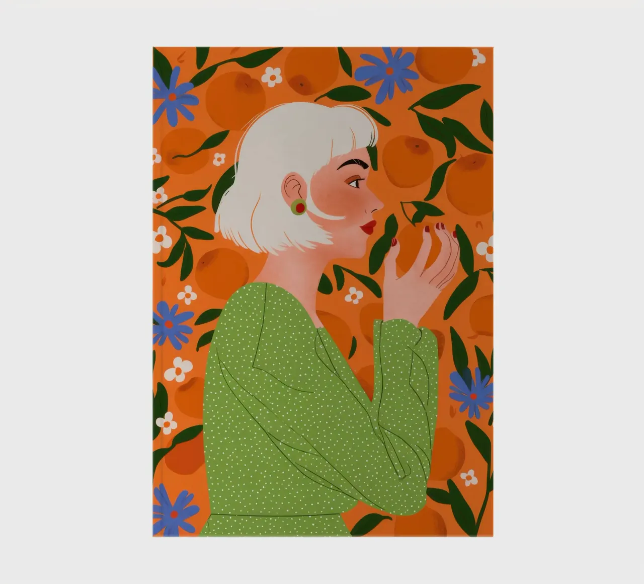 Pull-over vert Sérénité carnet de notes de Marigold Tiga
