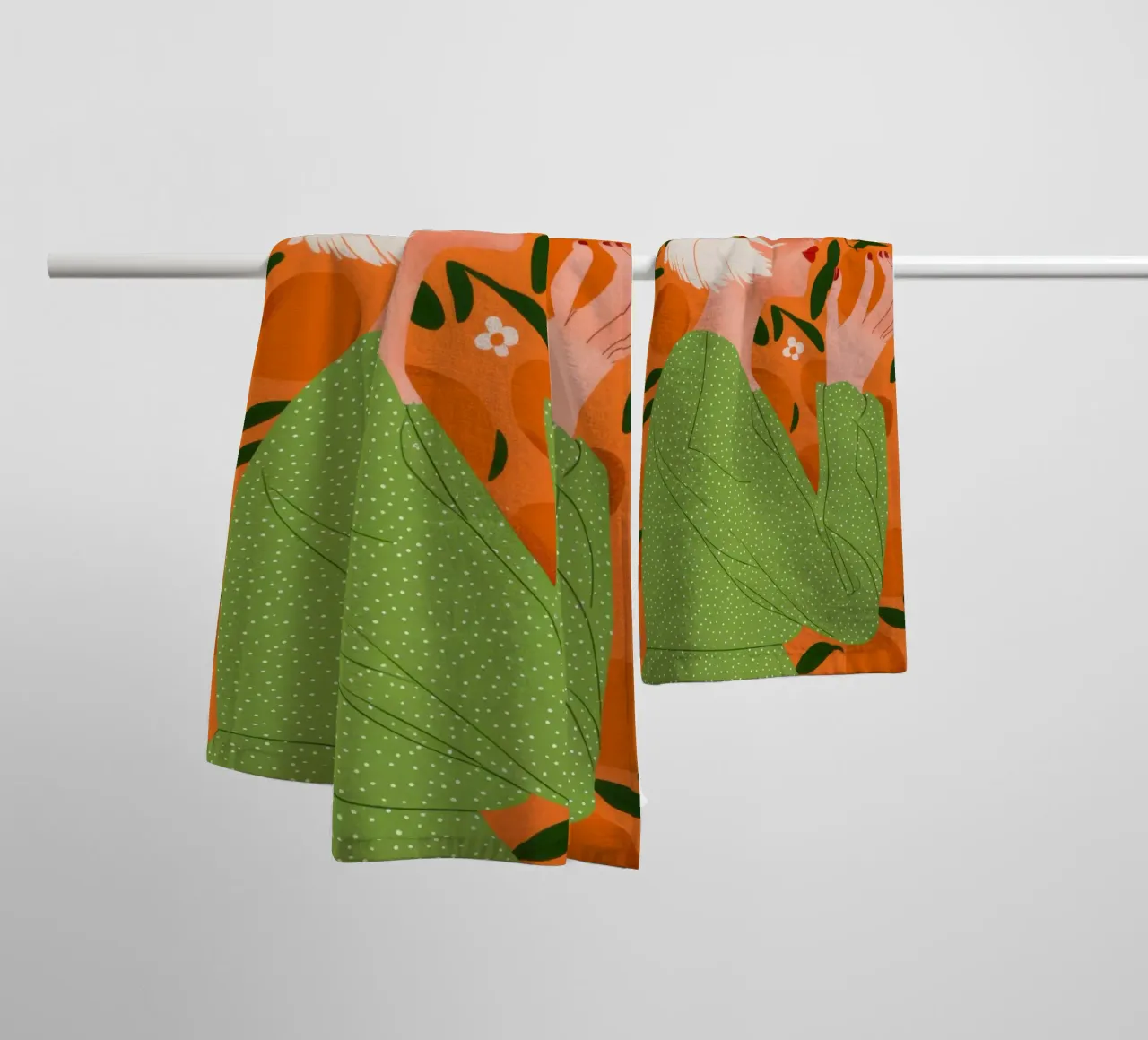 Maglione verde Serenity asciugamano da bagno da Marigold Tiga