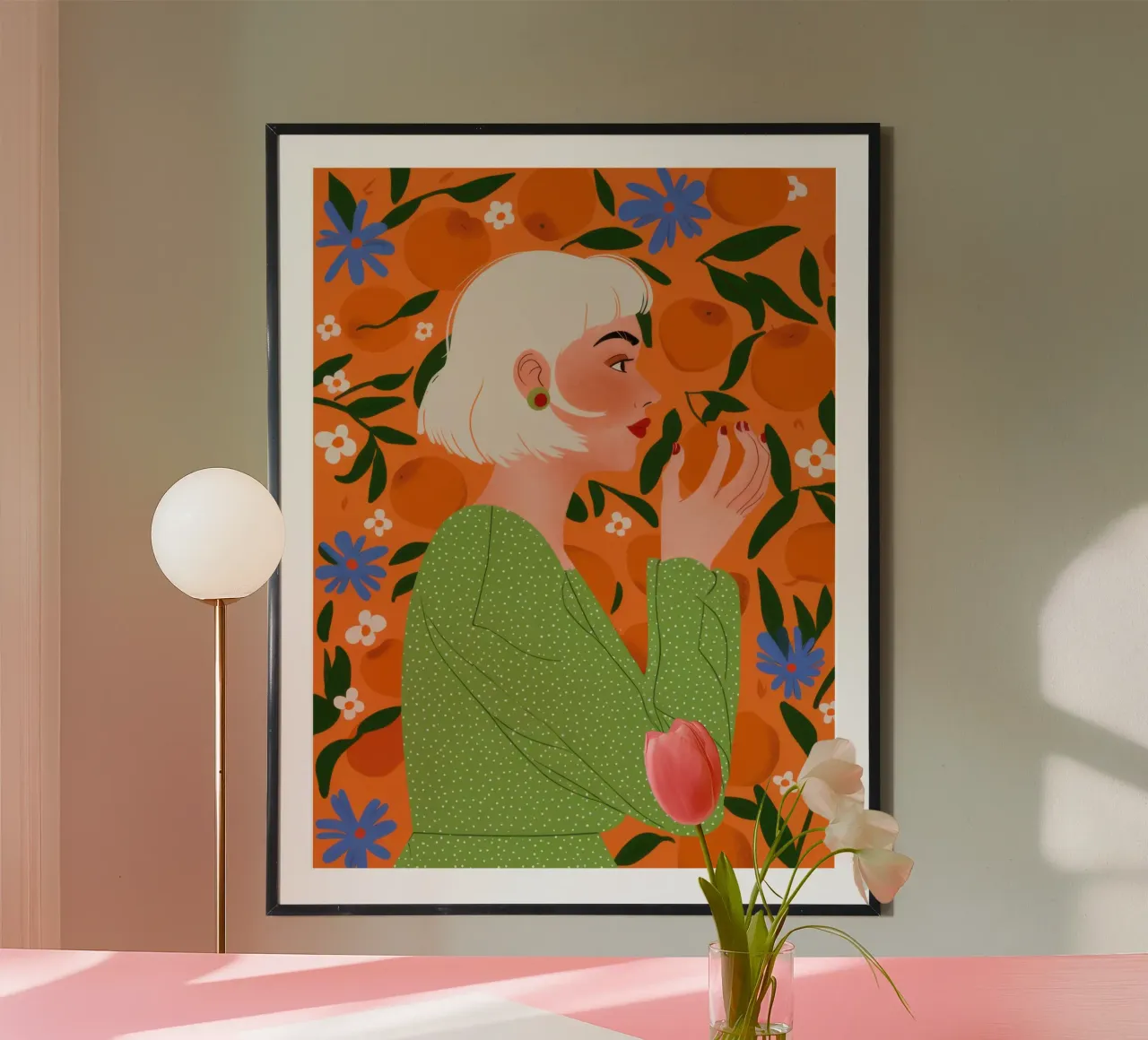 Maglione verde Serenity carta hahnemühle da Marigold Tiga