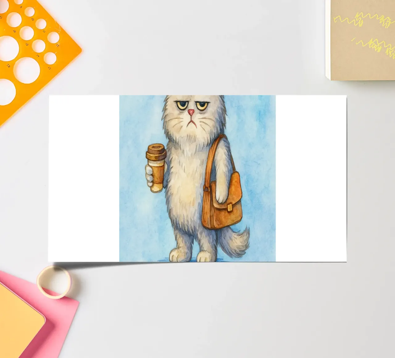 Funny Cat I'm Fine, It's Just My Face sticker sheet by onerules