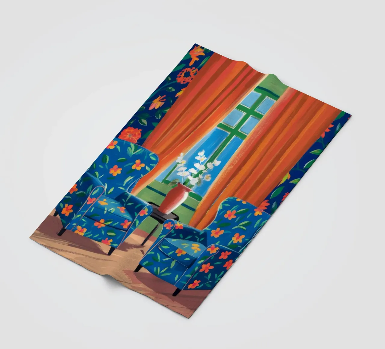 Duo di poltrone floreali coperta in pile da Haven Fantasy
