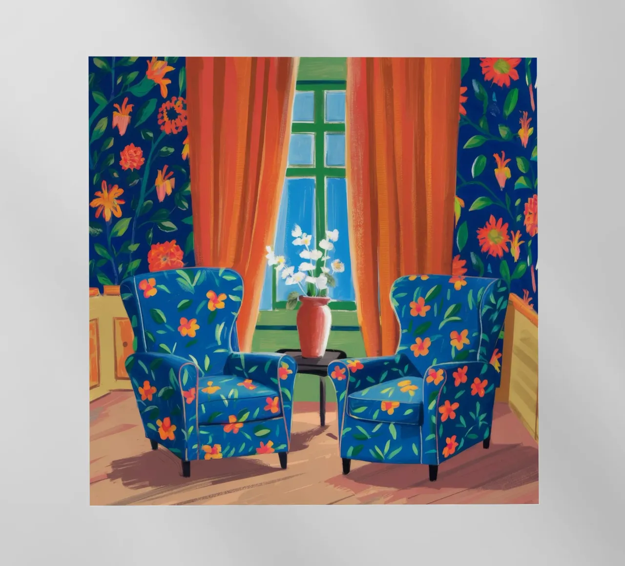 Duo di poltrone floreali pellicola backlit da Haven Fantasy