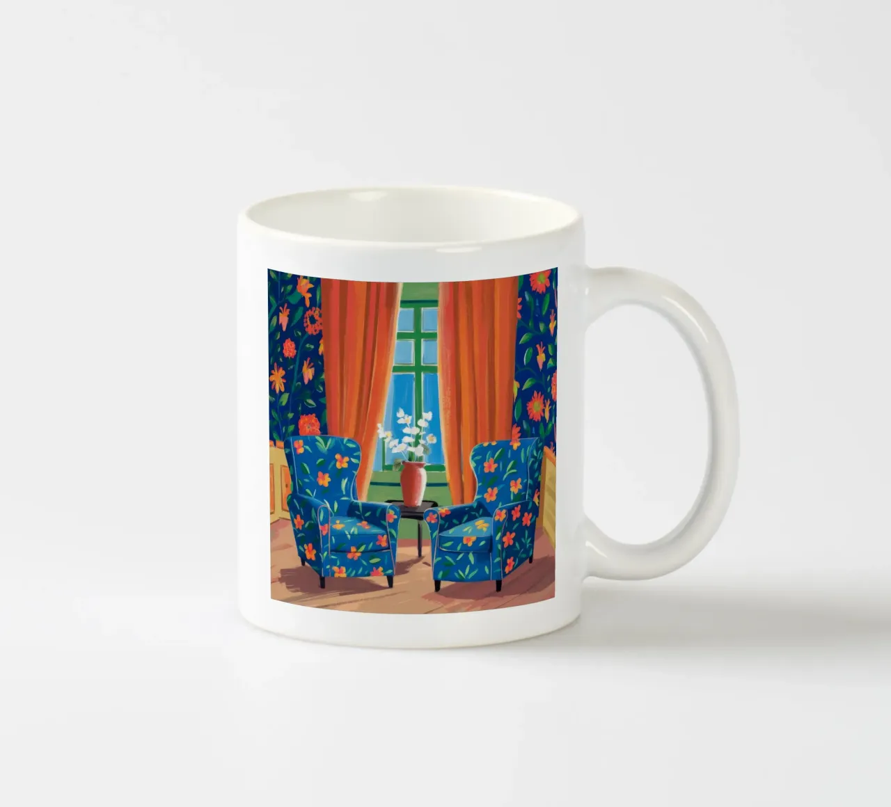 Duo di poltrone floreali tazza in ceramica da Haven Fantasy