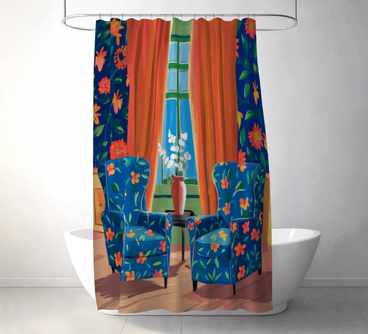 Duo di poltrone floreali tenda da doccia da Haven Fantasy
