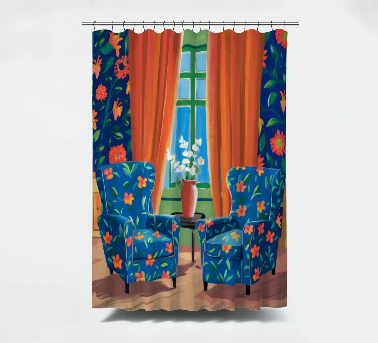 Duo di poltrone floreali tenda da doccia da Haven Fantasy