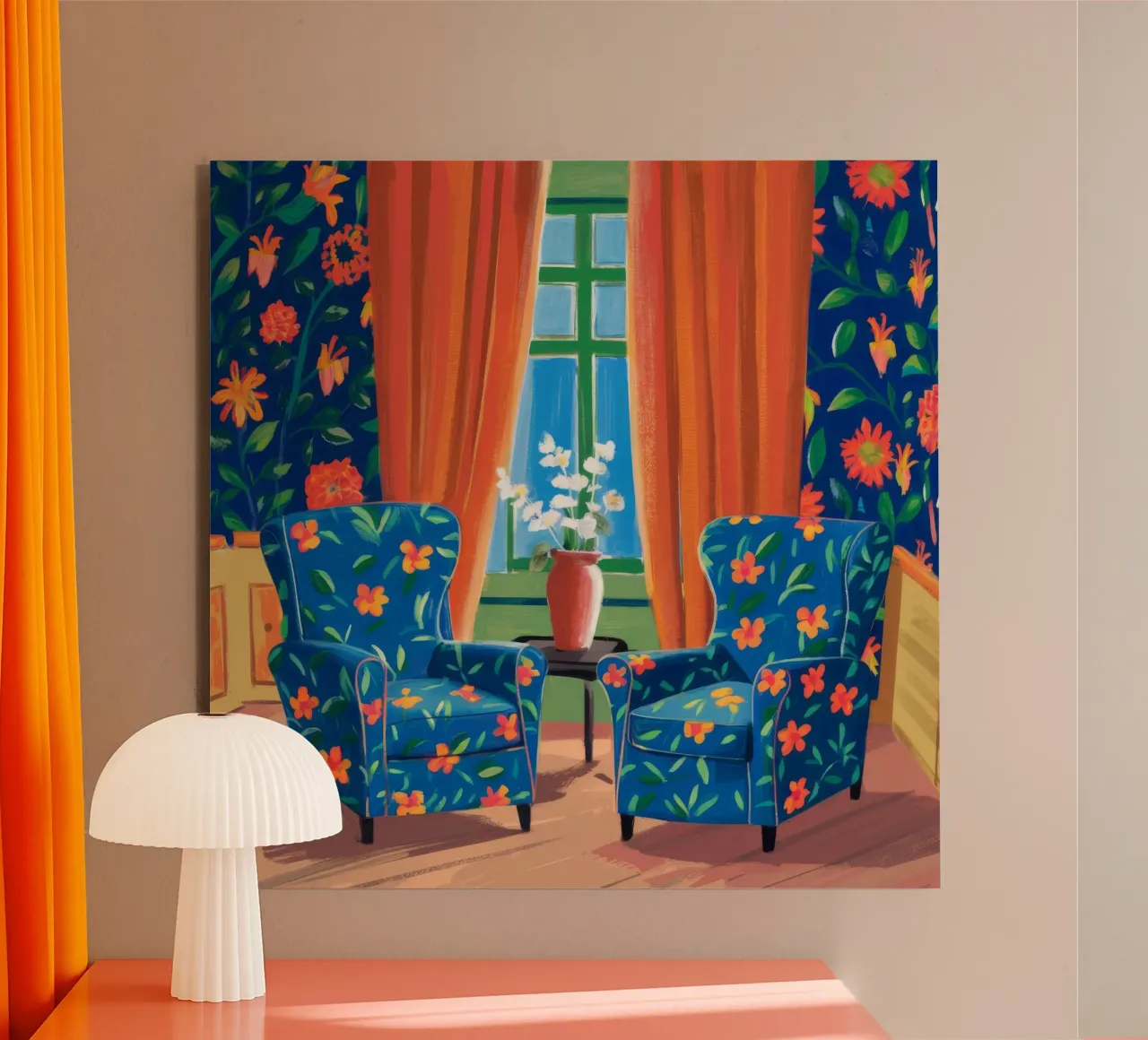 Duo di poltrone floreali alluminio dibond da Haven Fantasy