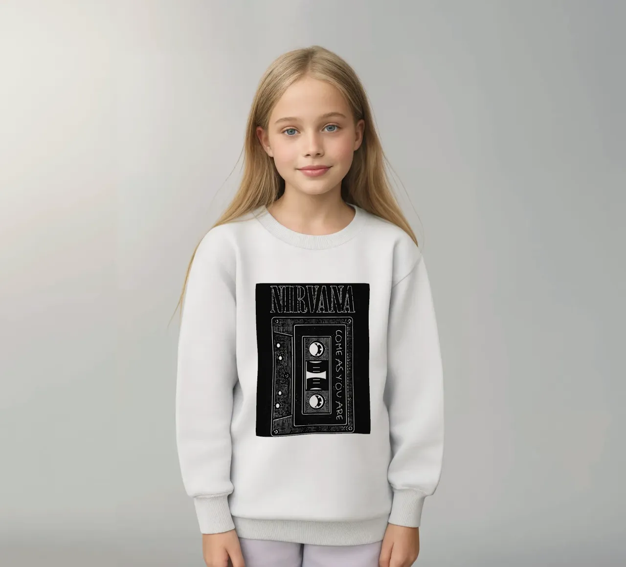 band dei nirvana felpa bambino da vanhesling