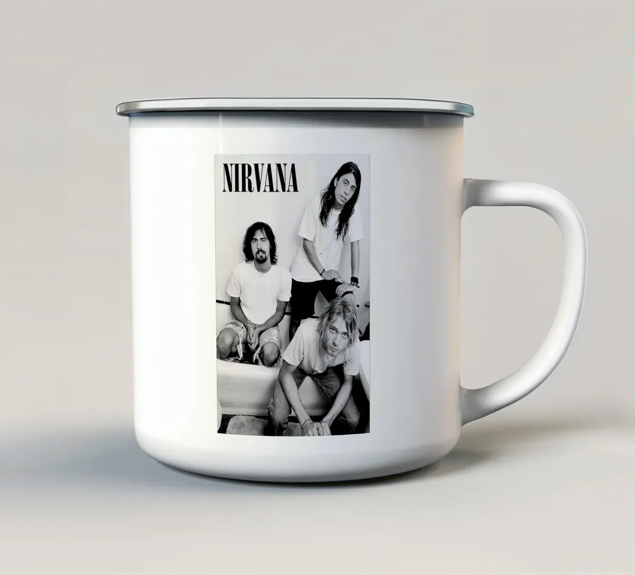 All Member Black And White tazza in smalto da Has Fab