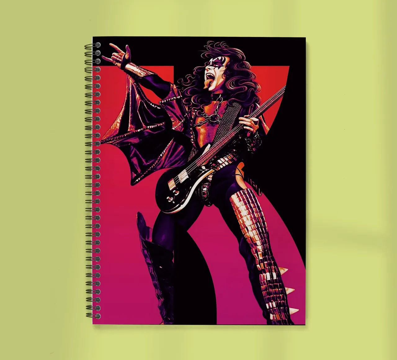 kiss band spiral notebook by vanhesling