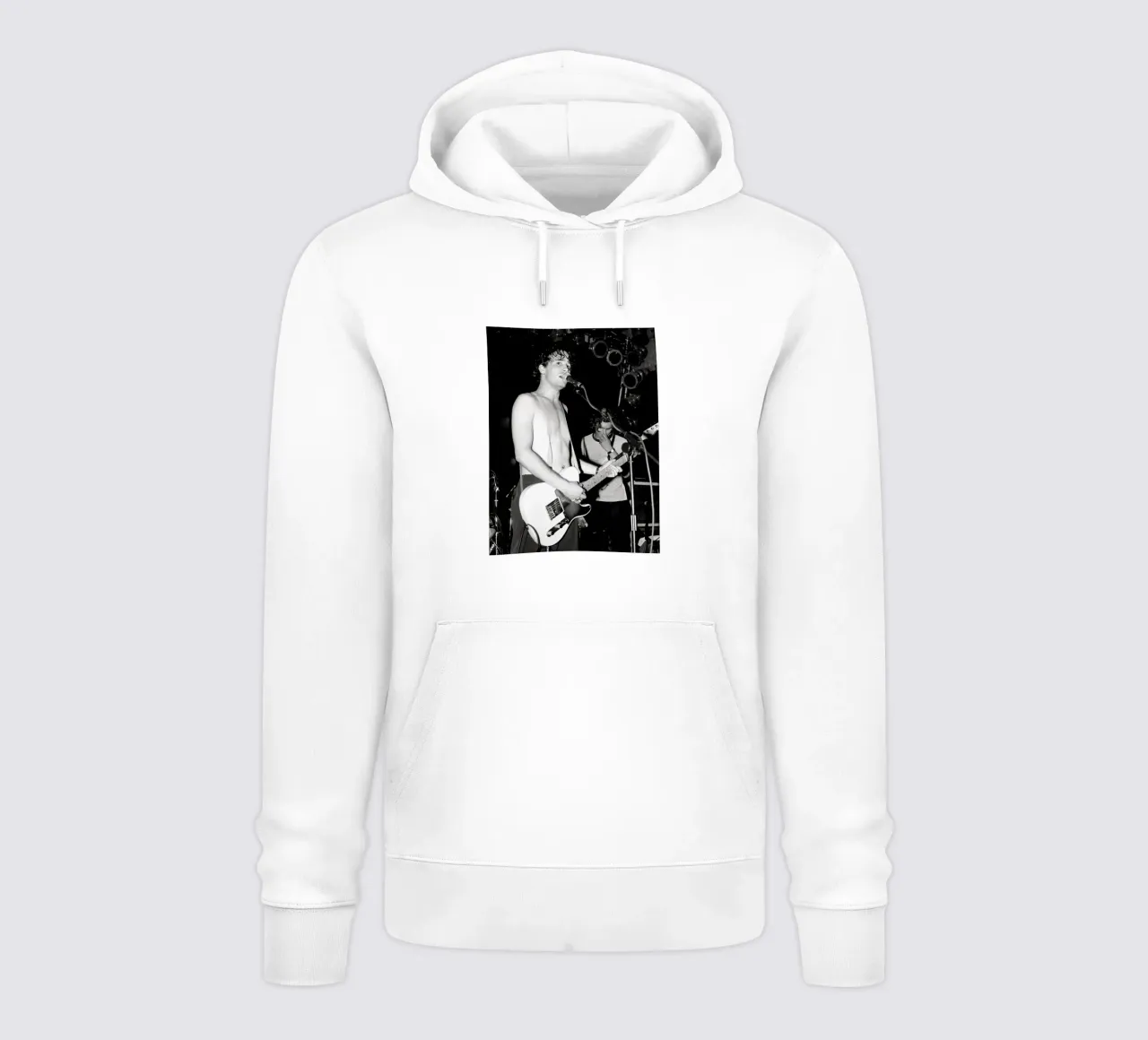 Concerto vintage in bianco e nero di Jeff Buckley felpa con cappuccio da greskulargenama