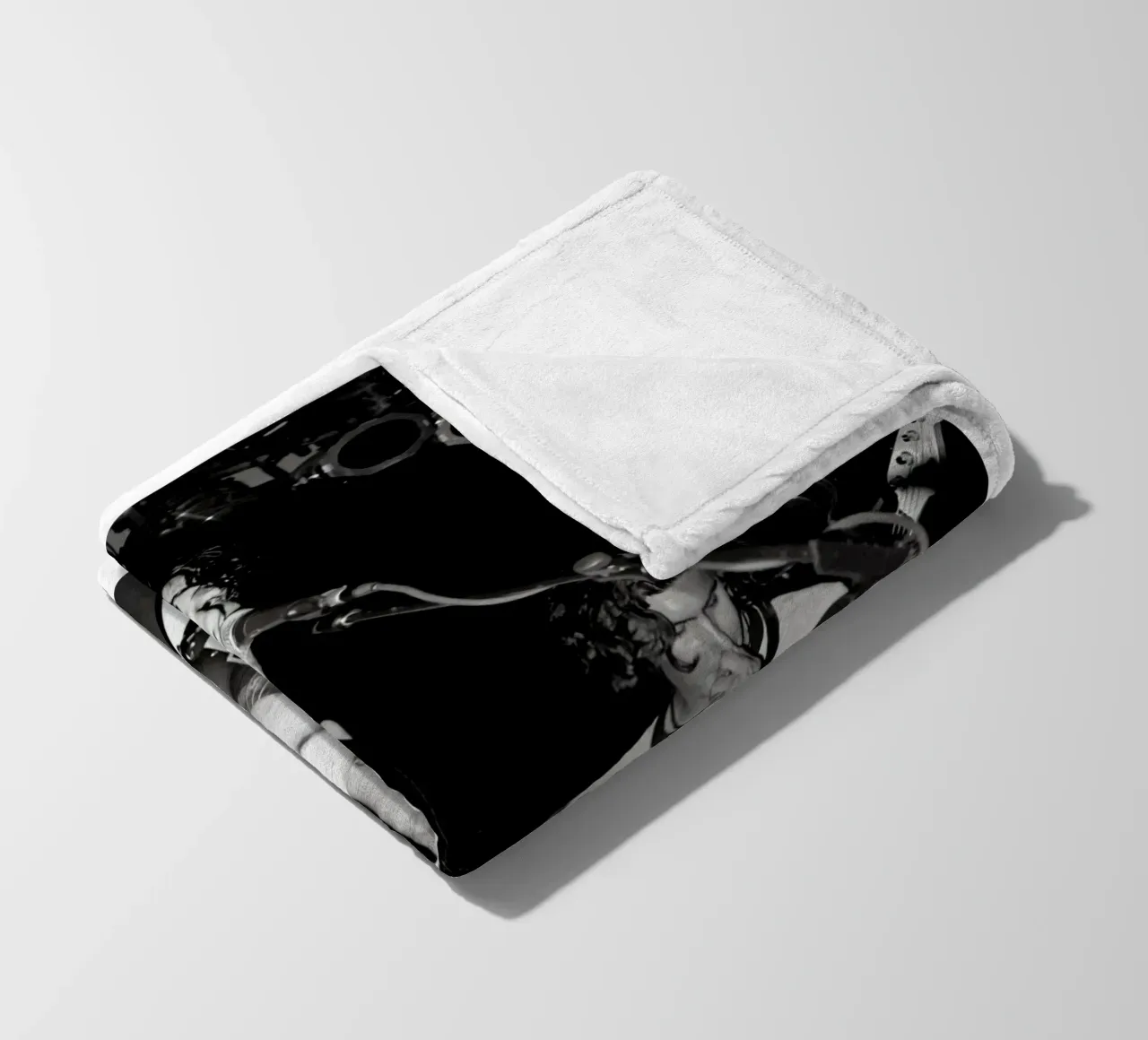 Concerto vintage in bianco e nero di Jeff Buckley coperta in pile da greskulargenama