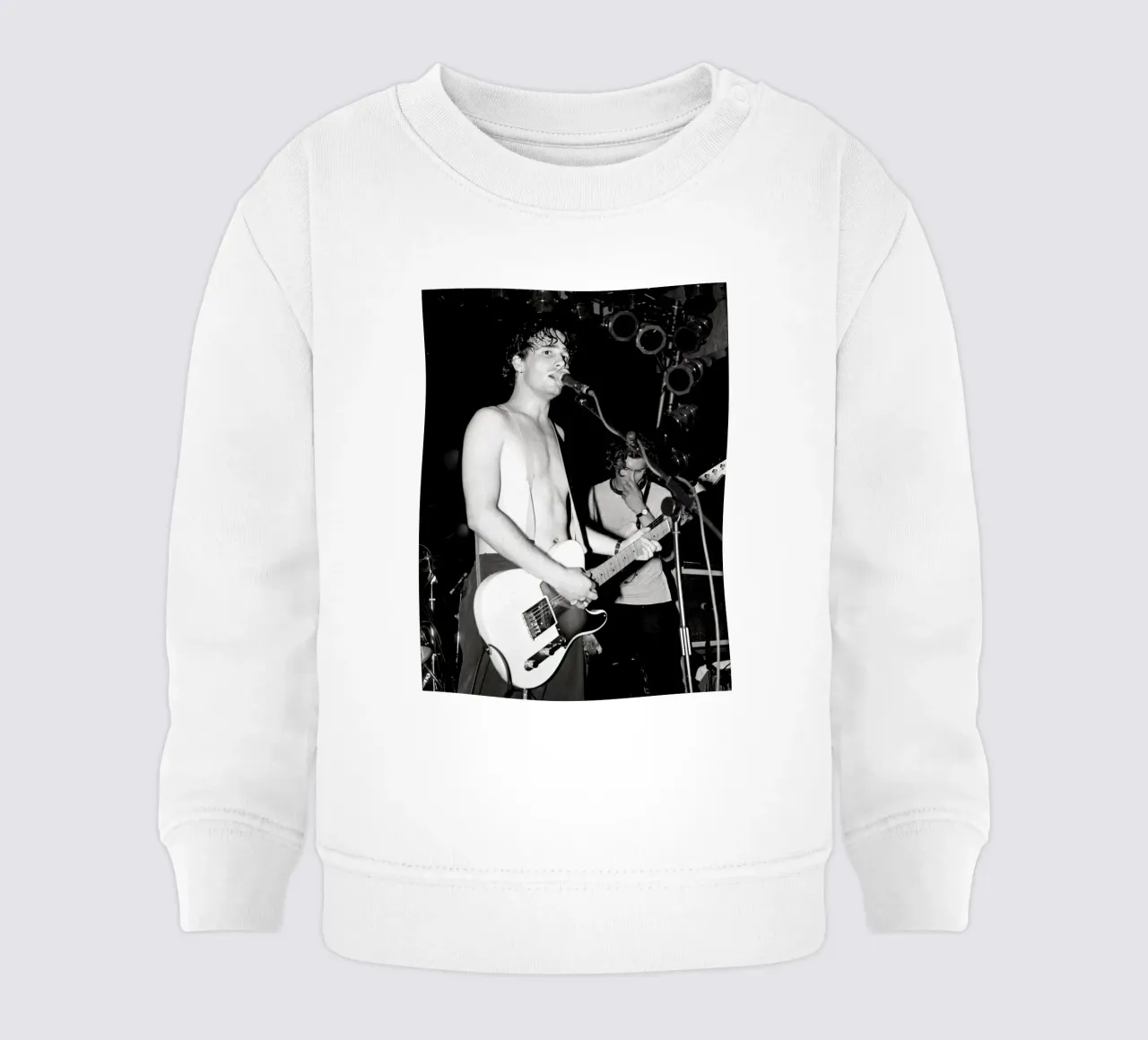 Concerto vintage in bianco e nero di Jeff Buckley felpa neonato da greskulargenama