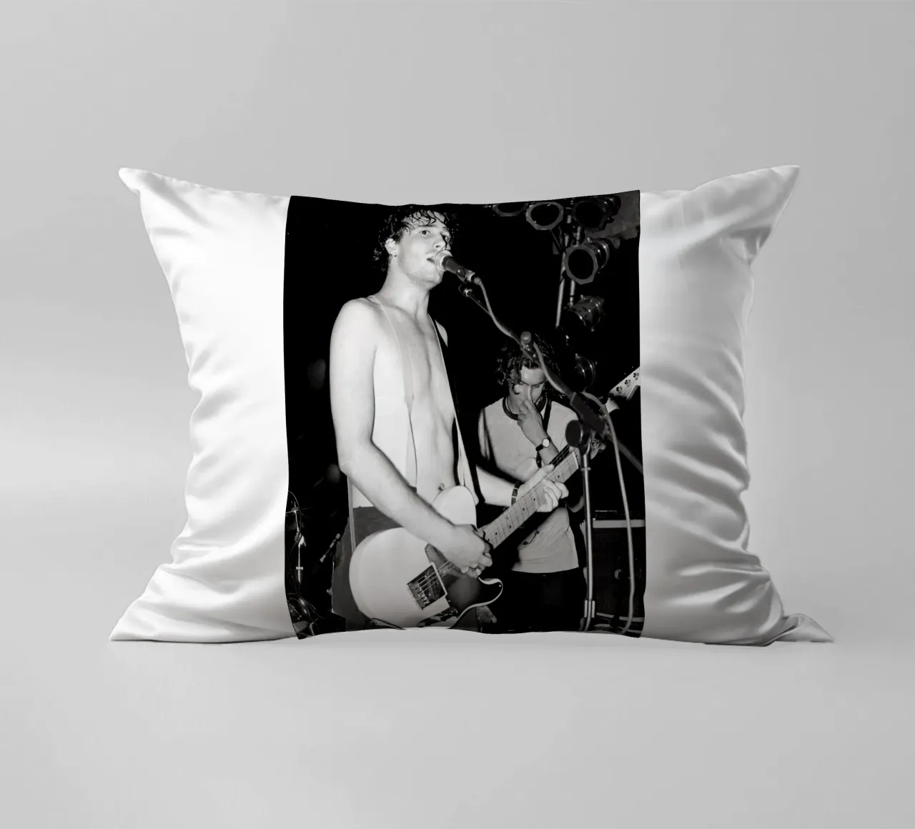 Concerto vintage in bianco e nero di Jeff Buckley cuscino da greskulargenama