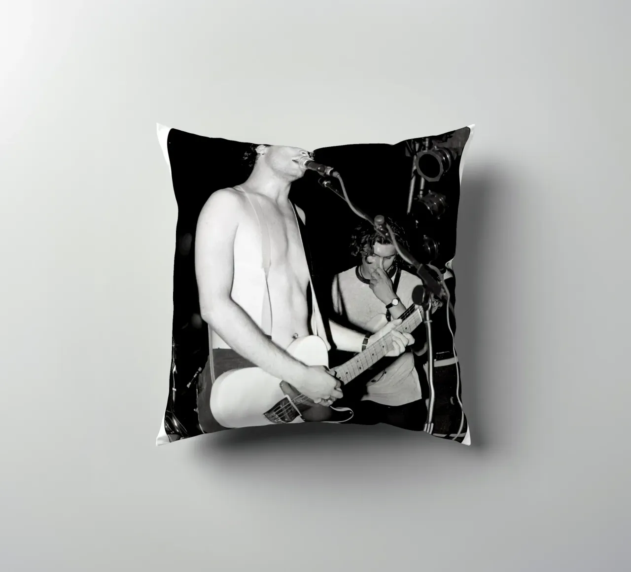 Concerto vintage in bianco e nero di Jeff Buckley cuscino da greskulargenama