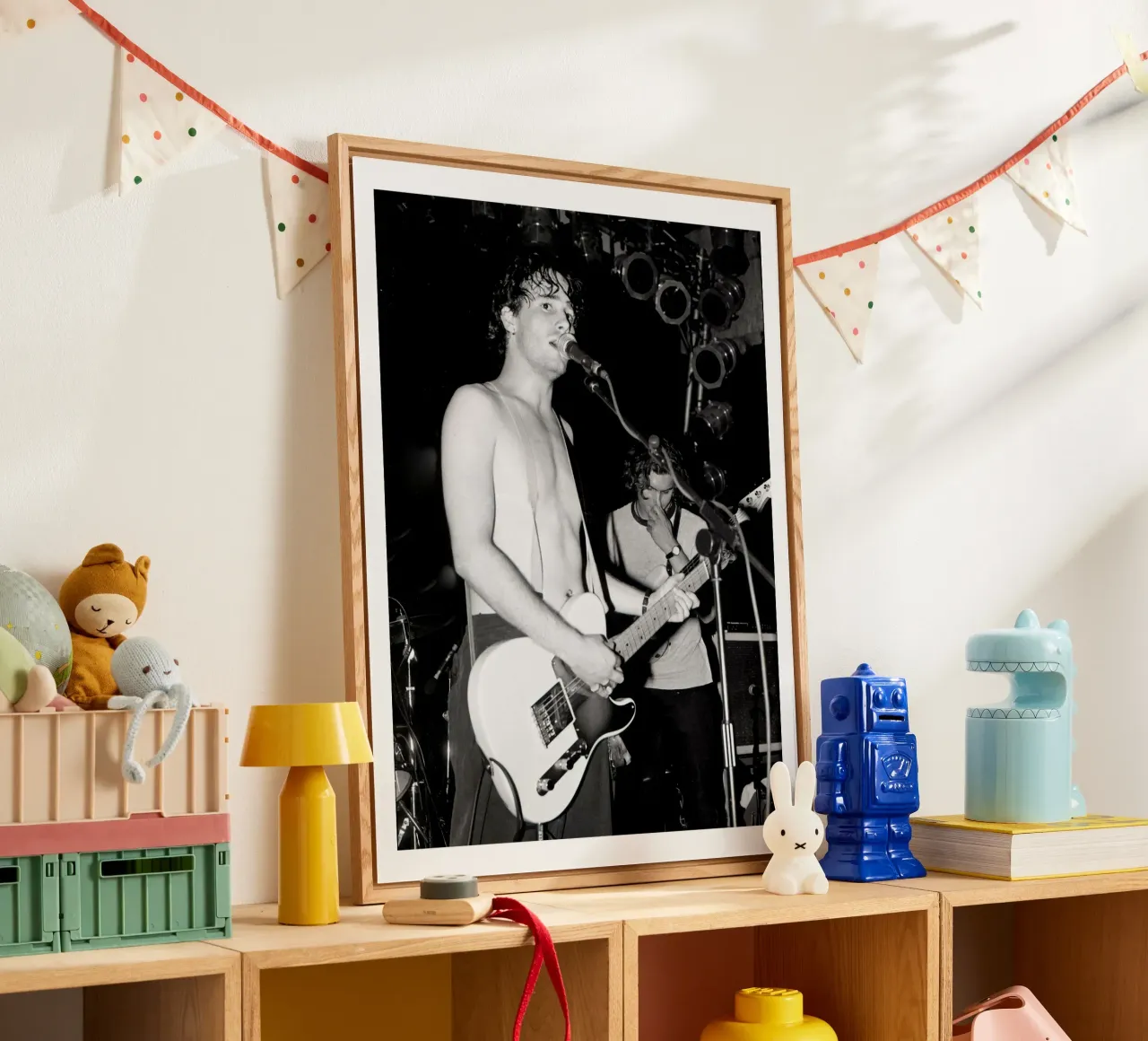 Concerto vintage in bianco e nero di Jeff Buckley plexiglass da greskulargenama
