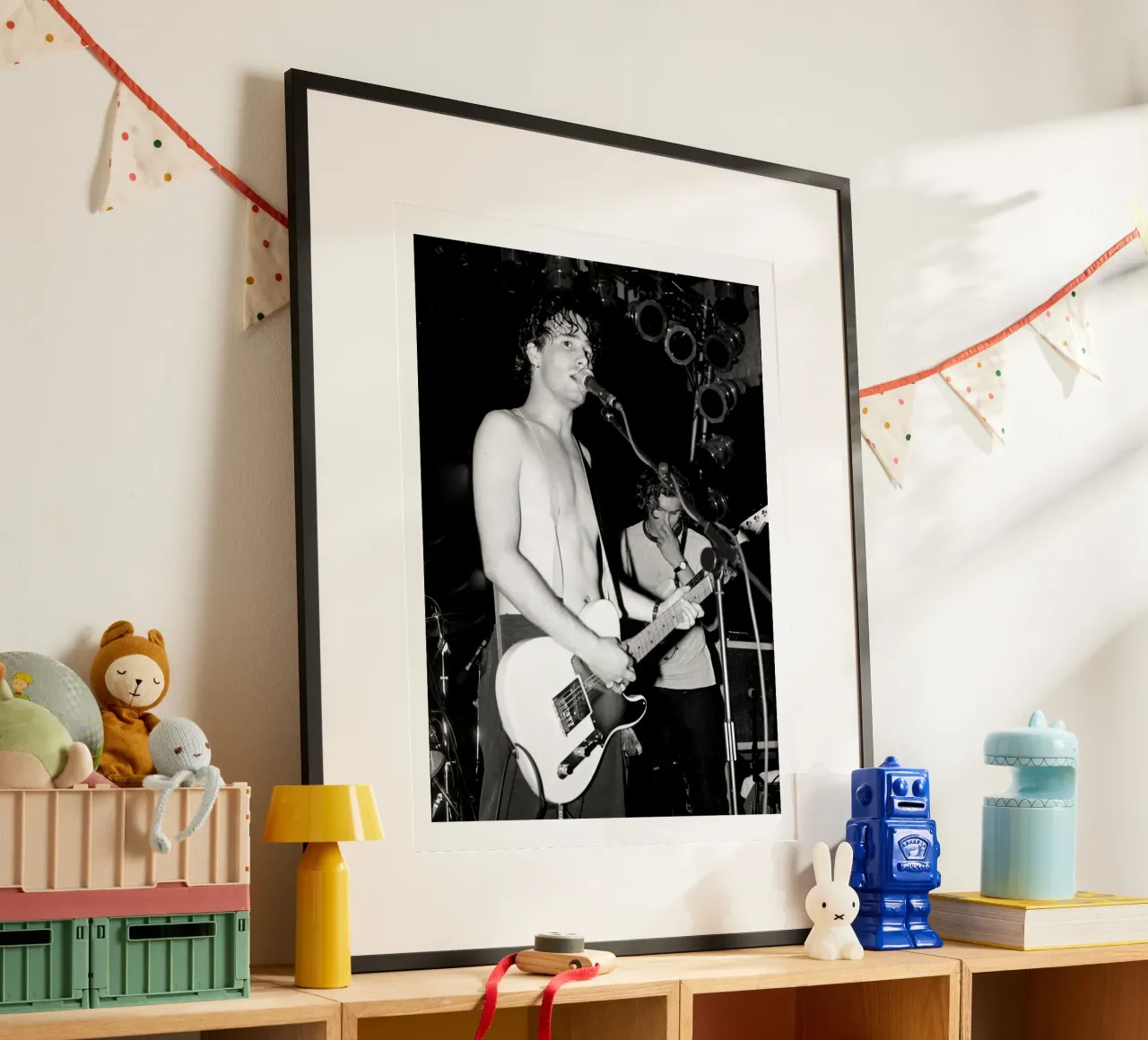 Concerto vintage in bianco e nero di Jeff Buckley carta hahnemühle da greskulargenama