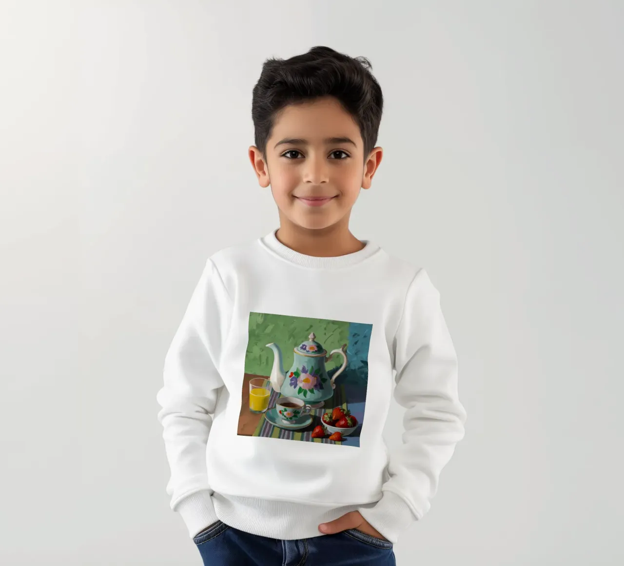 Tetera ornamentada Quietud sudadera para niño de Haven Fantasy